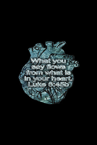 Heartfelt Words: The Essence of Luke 6:45b ❤️
