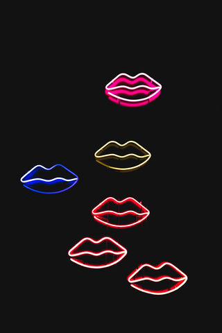 Neon Kiss: A Vibrant Expression of Love 💋✨