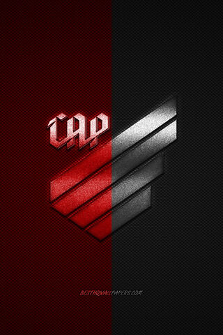 The Bold Emblem of Atlético Paranaense ⚽️❤️🖤