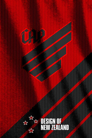 Atletico Paranaense FC, new logo, Serie A, red metal background, football,  CA Paranaense, HD wallpaper