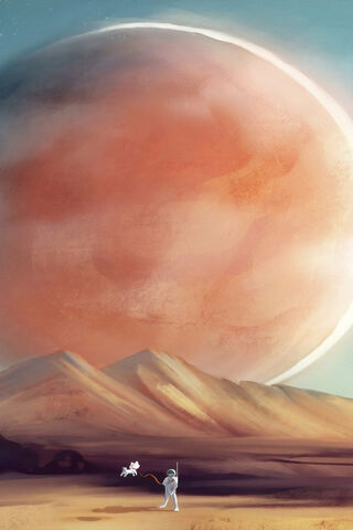 Exploring the Red Frontier: An Astronaut's Journey on Mars 🌌🚀