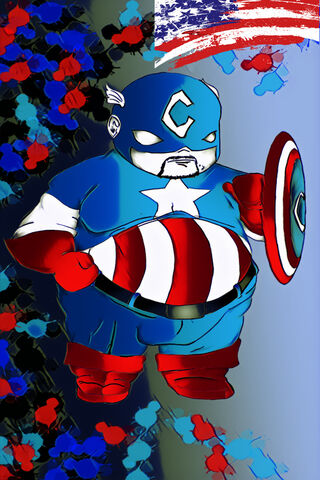 Captain America: The Hero of All Sizes! 🇺🇸