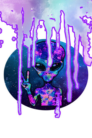 Cosmic Peace: The Alien Vibe 🌌✌️