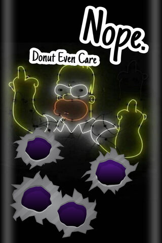 Homer's Sassy Standoff 🍩✌️