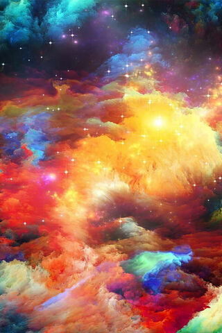 Cosmic Symphony: A Dance of Colors in the Galaxy 🌌✨