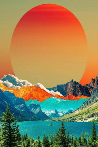 Horizonte: A Dreamy Sunset Over Majestic Peaks 🌄✨