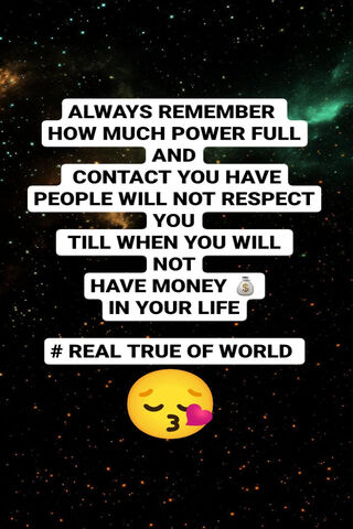 The Power of Money: A Cosmic Reminder 💰✨