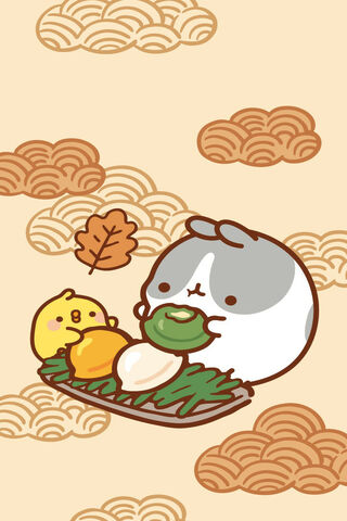 Molang's Cozy Feast 🍂🥟