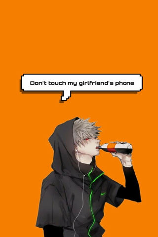 Bakugou's Warning: Phone Protection Mode! 📱⚡