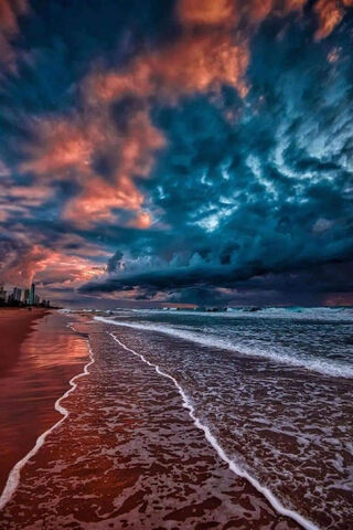 Twilight Waves: A Dance of Colors