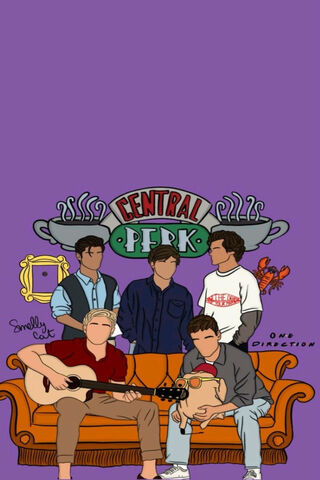 One Direction Meets Central Perk! 🎤☕️