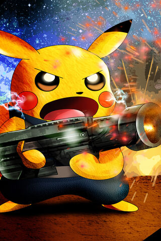 Pikachu Unleashed: The Electric Warrior ⚡️🔫
