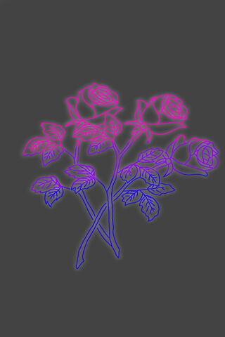 Vibrant Love: Neon Roses 🌹✨