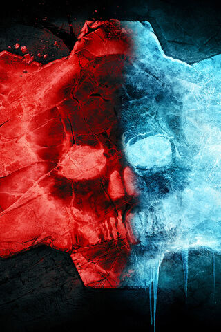 Chilling Contrast: The Duality of Life and Death 💀❄️🔥
