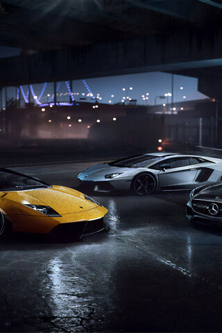Speed Demons Under the Night Sky 🌌🏎️