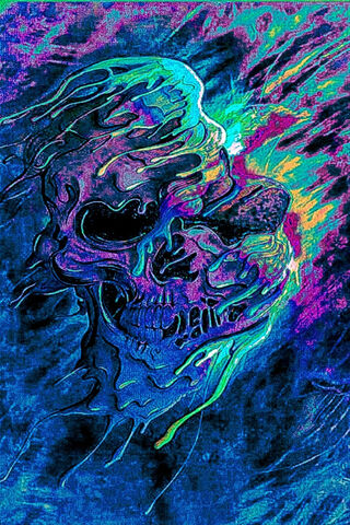 Melting Mystique: The Psychedelic Skull