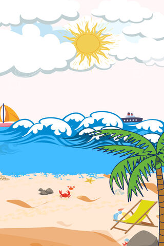 Sunny Shores: A Day at the Seaside 🌊☀️