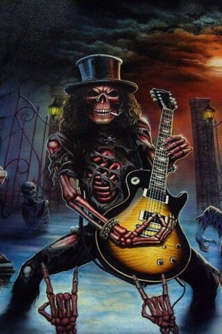 Rockin' the Afterlife: Slash Skeleton