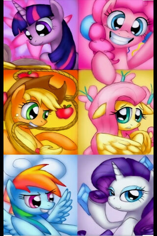Friendship in Full Color: The Mane 6 Unite! 🌈✨