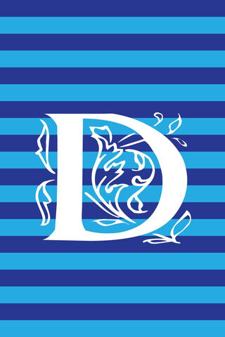 Dazzling Stripes: The Letter D 🌊✨