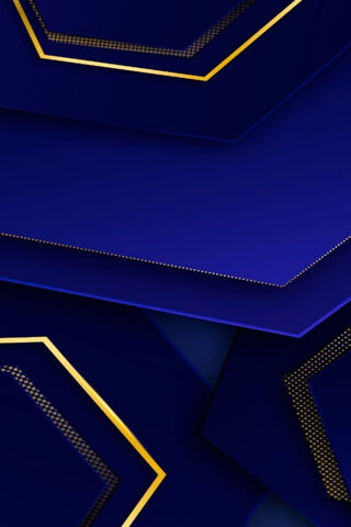 Golden Elegance in Deep Blue