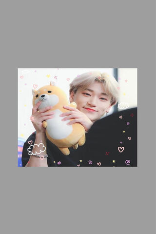 Choi San's Adorable Moment with a Plushie 🐶✨