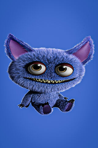 Adorable Furry Friend: The Cute Monster 🐾💙