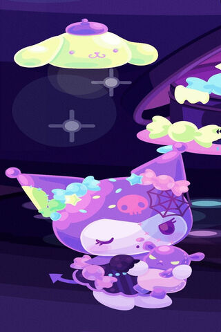 Kuromi's Cosmic Adventure 🌌✨