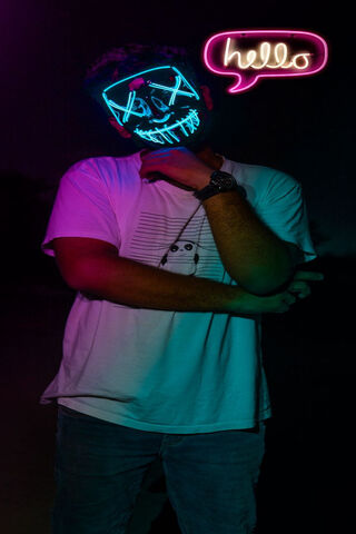 Neon Mask Man