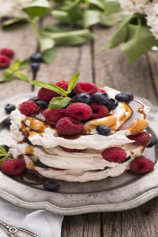 Delightful Pancake Stack: A Berry Bliss