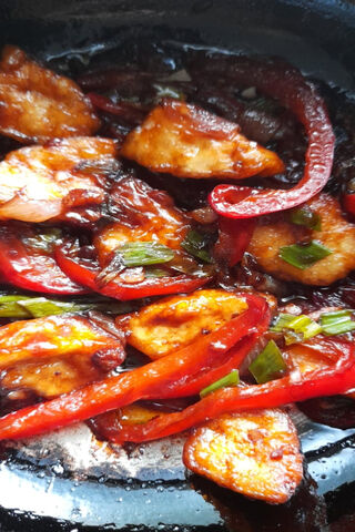 Spicy Delight: Paneer Chilly 🍽️🔥