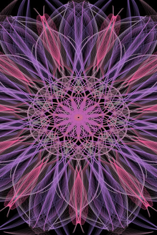 Whimsical Harmony: The Purple Pink Mandala 🌸✨