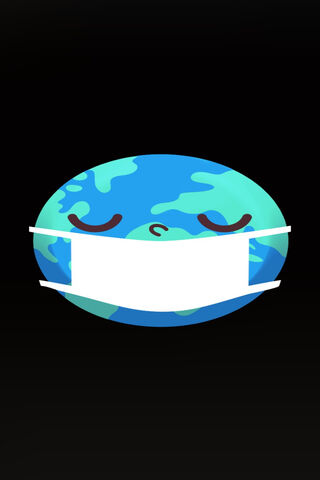 Earth's Masked Moment 🌍😷