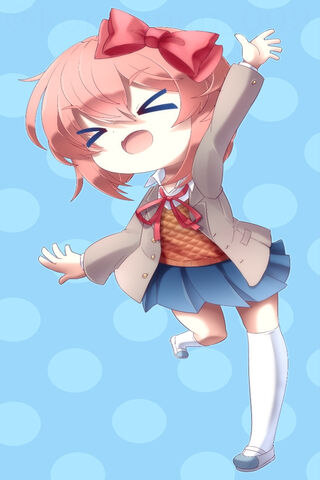 Sayori's Joyful Dance! 🎀✨