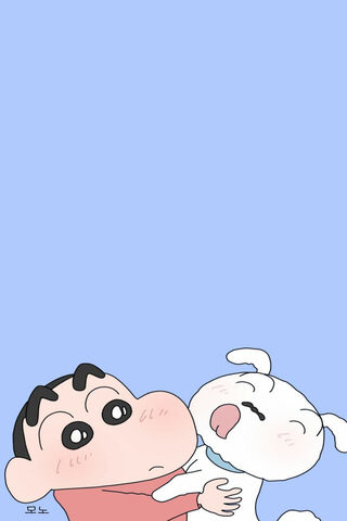 Shinchan's Playful Moments with Shiro! 🐶