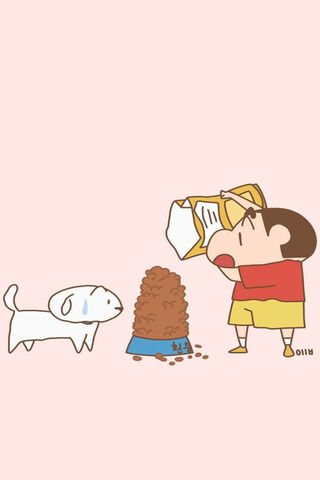 Shinchan's Snack Attack! 🍕🐶