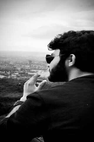 City Reflections: A Smoky Moment