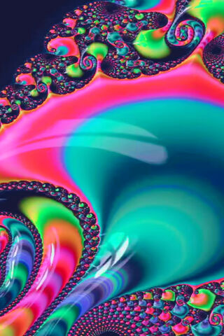 Vibrant Whirls of Red Magenta 🌈✨