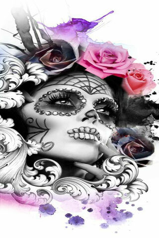 Ethereal Elegance: A Dance with the Day of the Dead