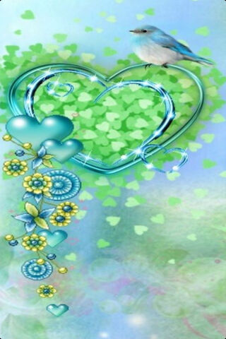 Aqua Heart Charm: Nature's Elegance 💙💚