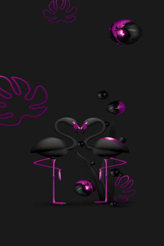 Flamingo Dreams in Magenta Violet 🌸🦩