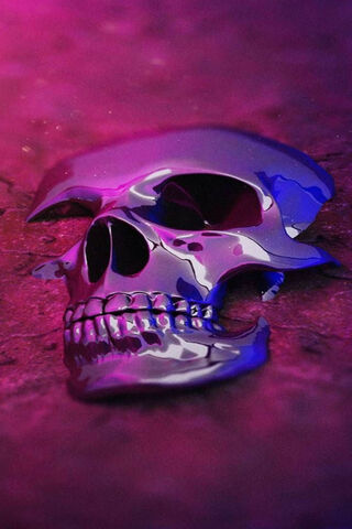 Mystical Magenta Skull: A Glimpse into the Abyss 💀✨