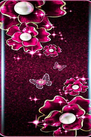 Glistening Pink Petals: A Floral Fantasy 🌸✨