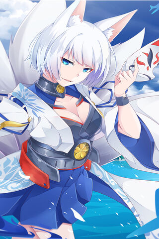 Kaga: The Enigmatic Fox of Azur Lane 🦊✨