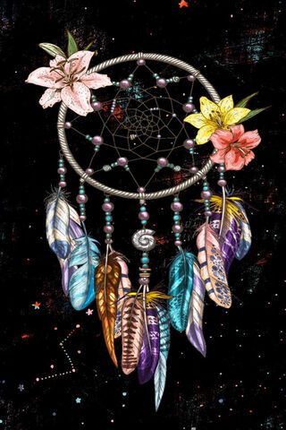 Tropical Serenity: A Dreamcatcher's Embrace 🌺✨