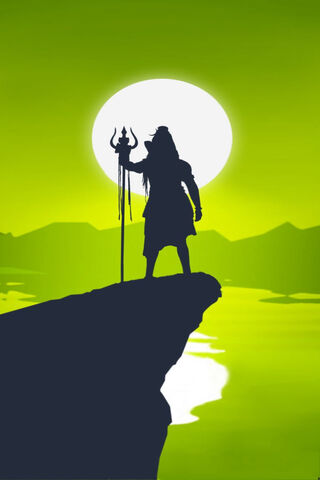 Divine Presence: Lord Shiva in Silhouette 🌙✨