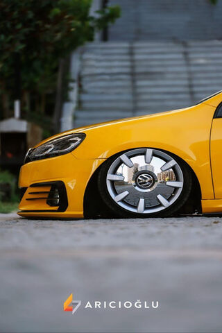 Sleek and Stylish: The MK6 Golf R in Yellow 🚗✨