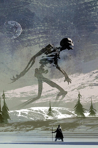 The Haunting Guardian of the Frozen Wastes ❄️💀