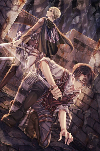 Heroes of Humanity: Levi and Erwin Unite! ⚔️