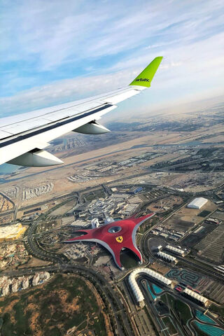 Aerial Wonders of Abu Dhabi: The Thrill of Ferrari World 🚀